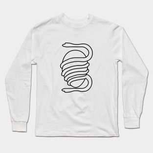 Death Grips Snake Egg Logo Minimalistic Long Sleeve T-Shirt